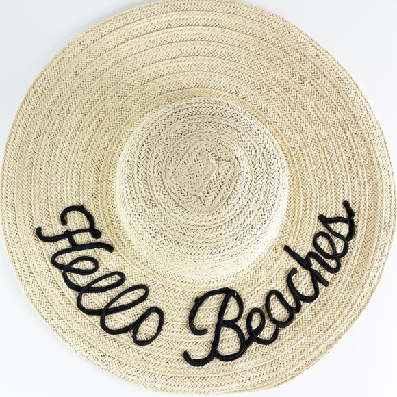 Melrose and Market NWT HELLO BEACHES Floppy Hat OS - Picture 2 of 7